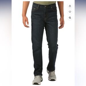 George Men's Dark Wash relaxed straight leg denim jean